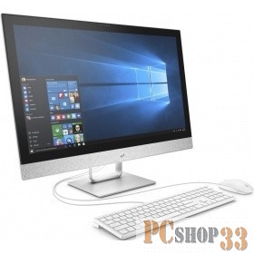 Моноблок HP Pavilion 27-r006ur 2MJ66EA (Core i3 7100T-3.40ГГц, 8ГБ, 16+1000ГБ, R530, DVDRW, LAN, WiFi, BT, WebCam, 27.0 1920x1080, W10 H) + клавиатура + мышь