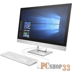 Моноблок HP Pavilion 27-r006ur 2MJ66EA (Core i3 7100T-3.40ГГц, 8ГБ, 16+1000ГБ, R530, DVDRW, LAN, WiFi, BT, WebCam, 27.0 1920x1080, W10 H) + клавиатура + мышь