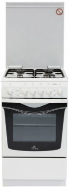 Комбинированная плита De Luxe 506040.00гэ(кр)чр белый