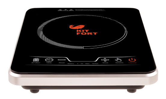 Плита Электрическая Kitfort КТ-102 белый/черный (настольная)