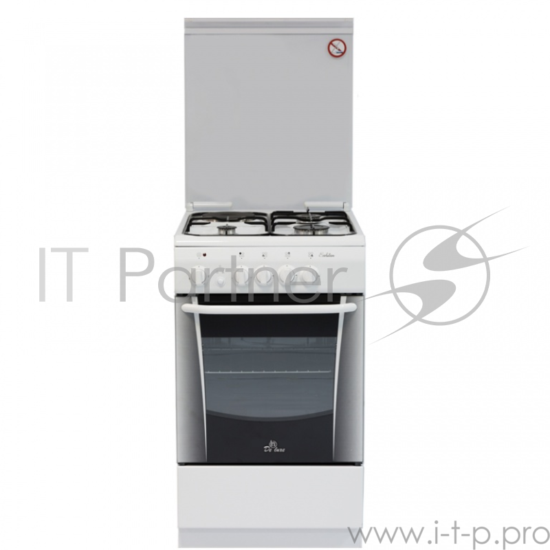 Плита Комбинированная De Luxe 506031.01гэ белый