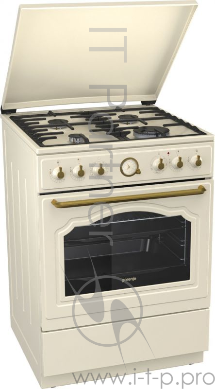 Комбинированная плита Gorenje K62CLI бежевый