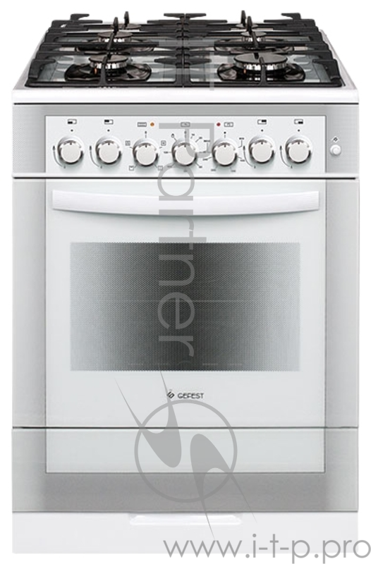 Комбинированная плита GEFEST 6502-02 0042 белый