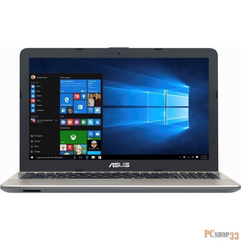 Ноутбук ASUS X541NA-DM550T (Celeron N3350-1.10ГГц, 4ГБ, 500ГБ, HDG, LAN, WiFi, BT, WebCam, 15.6 1920x1080, W10 H), черный