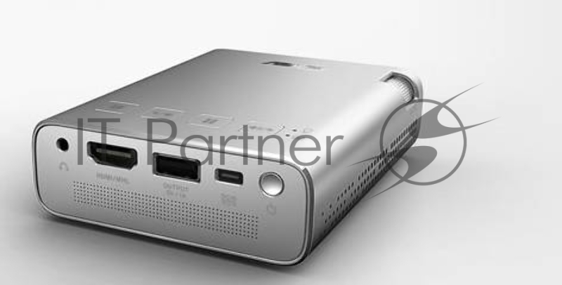 Проектор ASUS ZenBeam E1 (DLP, LED, WVGA 854x480, 150Lm, 800:1, HDMI, MHL, 1x2W speaker, led 30000hr