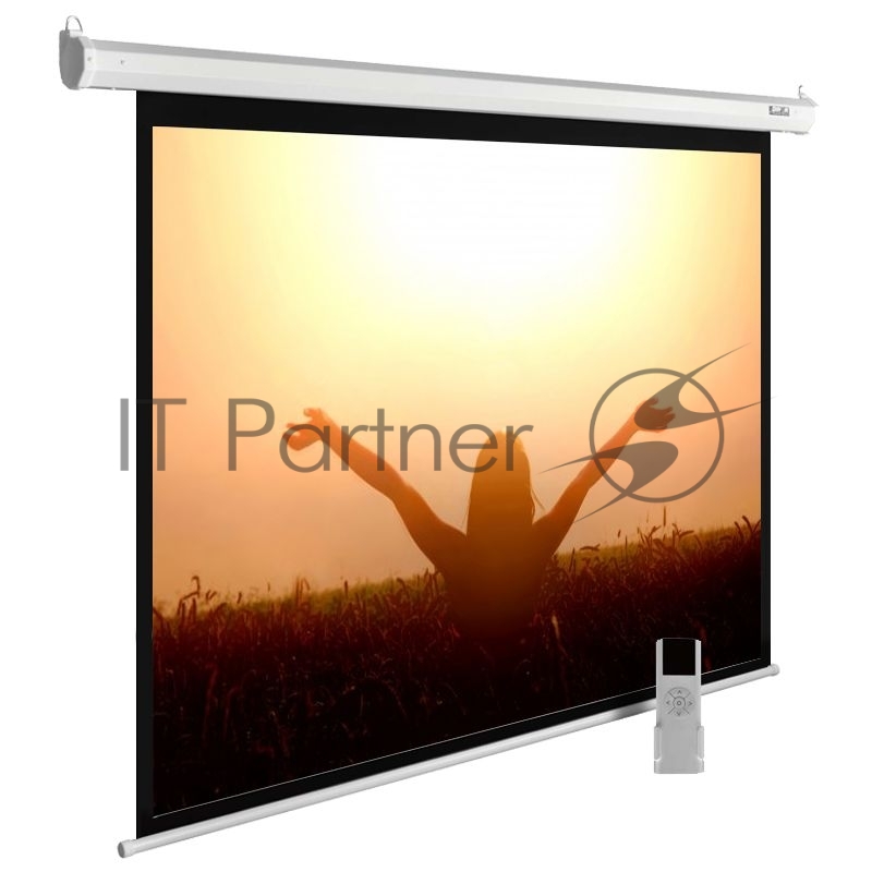 Экран Cactus 220x213см MotoExpert CS-PSME-220x165-WT 4:3 настенно-потолочный рулонный белый (моториз