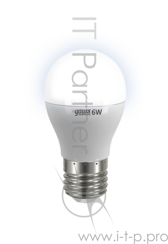 GAUSS Светодиодные лампы GAUSS 53226 Светодиодная лампа LED Elementary Шар 6W E27 450lm 4100K 1/10/100 0