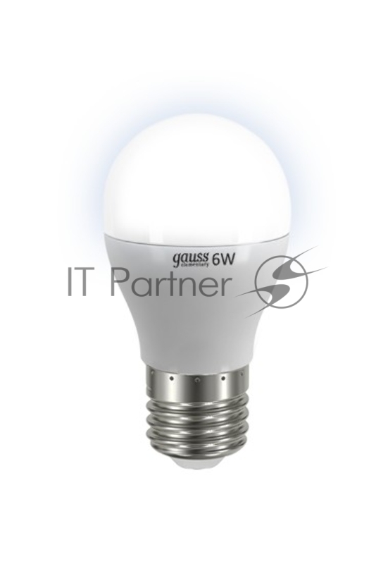 GAUSS Светодиодные лампы GAUSS 53226 Светодиодная лампа LED Elementary Шар 6W E27 450lm 4100K 1/10/100 0