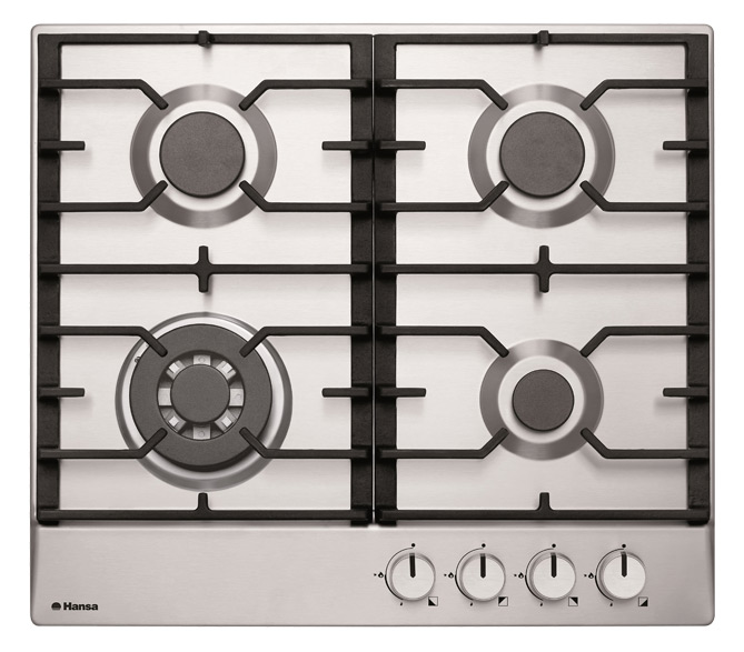 Варочная поверхность газовая Hansa BHGI63130 нержавеющая сталь