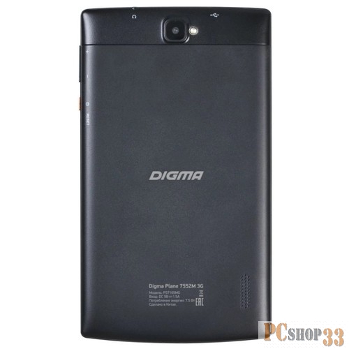 Планшет Digma Plane 7552M 3G MT8321 (1.3) 4C/RAM1Gb/ROM8Gb 7 IPS 1024x600/3G/Android 7.0/черный