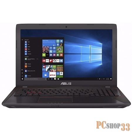 Ноутбук ASUS FX553VD-E41110 (Core i5 7300HQ-2.50ГГц, 8ГБ, 1000ГБ, GFGTX1050, LAN, WiFi, BT, WebCam, 15.6 1920x1080, Linux), черный