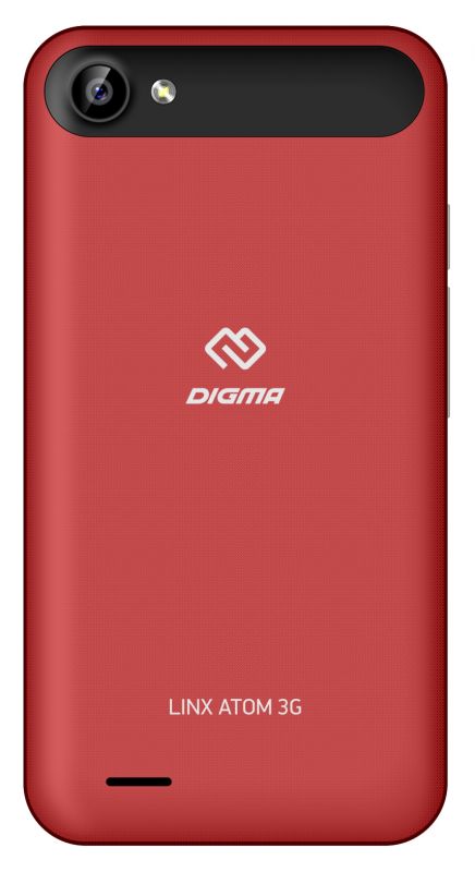 Смартфон Digma Atom 3G Linx 4Gb 512Mb черный моноблок 3G 2Sim 4 480x800 Android 8.1 2Mpix 802.11bgn