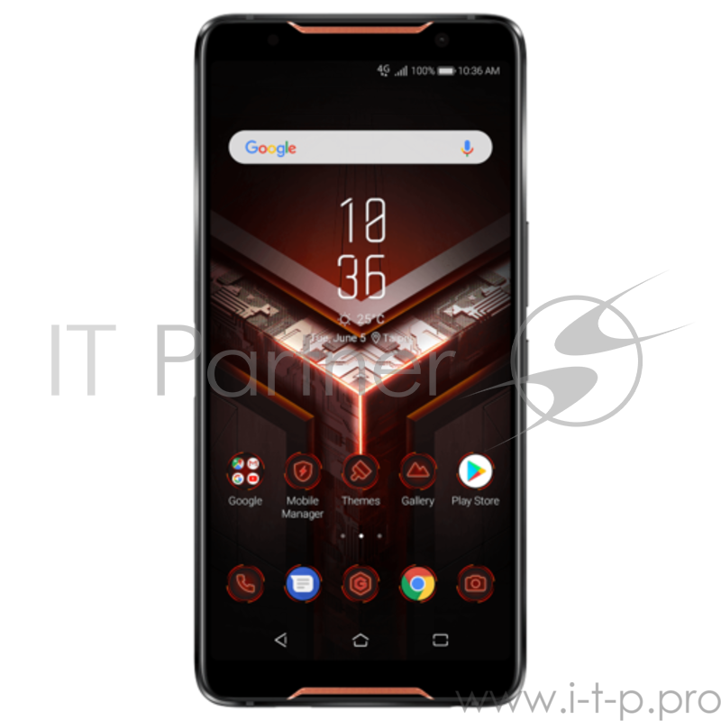 Смартфон Asus ZS600KL RoG Phone 128Gb 8Gb черный моноблок 3G 4G 2Sim 6 1080x2160 Android 8.1 12Mpix