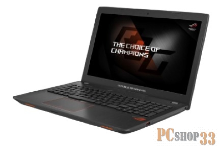 Ноутбук ASUS GL553VD-DM203 (Core i5 7300HQ-2.50ГГц, 8ГБ, 1000ГБ, GFGTX1050, DVDRW, LAN, WiFi, BT, WebCam, 15.6 1920x1080, Linux), черный