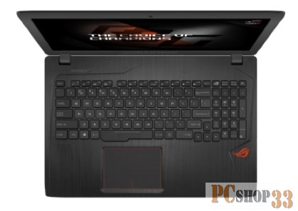Ноутбук ASUS GL553VD-DM203 (Core i5 7300HQ-2.50ГГц, 8ГБ, 1000ГБ, GFGTX1050, DVDRW, LAN, WiFi, BT, WebCam, 15.6 1920x1080, Linux), черный
