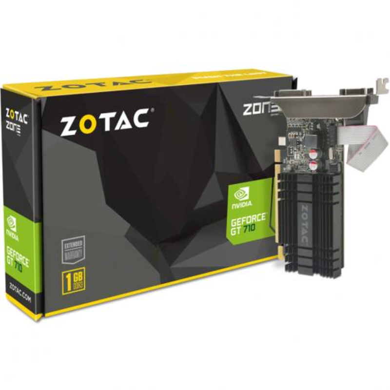 Видеокарта Zotac GT710 Zone Edition 1Gb DDR3 64bit DVI, HDMI, VGA (ZT-71301-20L) RTL