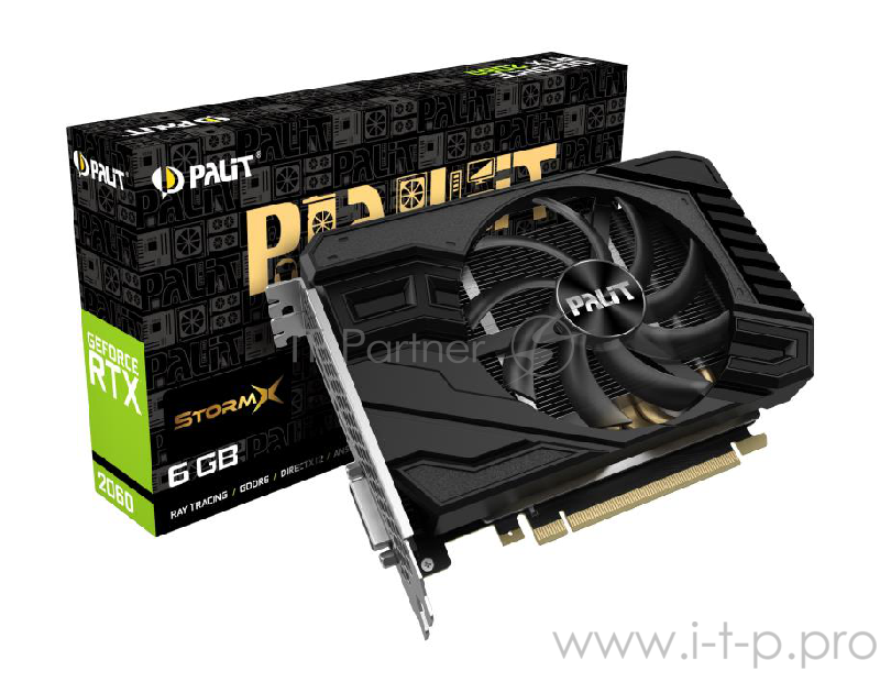 Видеокарта Palit PCI-E PA-RTX2060 STORMX 6G nVidia GeForce RTX 2060 6144Mb 192bit GDDR6 1365/14000 D