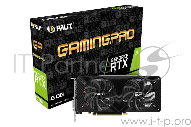 Видеокарта Palit PCI-E PA-RTX2060 GAMINGPRO 6G nVidia GeForce RTX 2060 6144Mb 192bit GDDR6 1365/1400