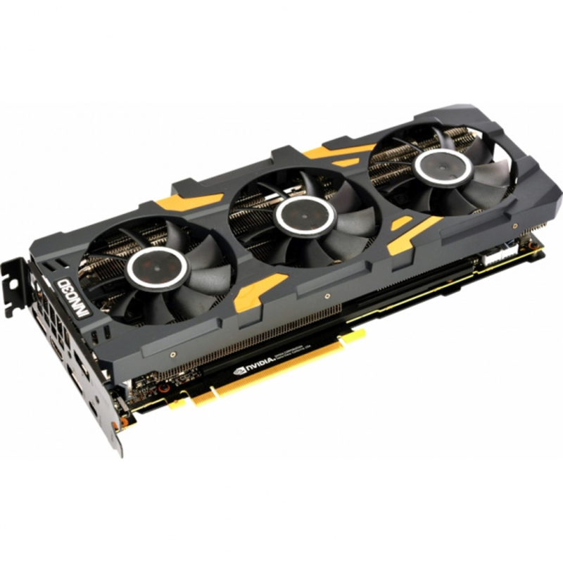 Видеокарта 8Gb PCI-E Inno3D GeForce RTX 2080 Gaming OC X3 N20803-08D6X-1180VA24 RTX2080, GDDR6, 2