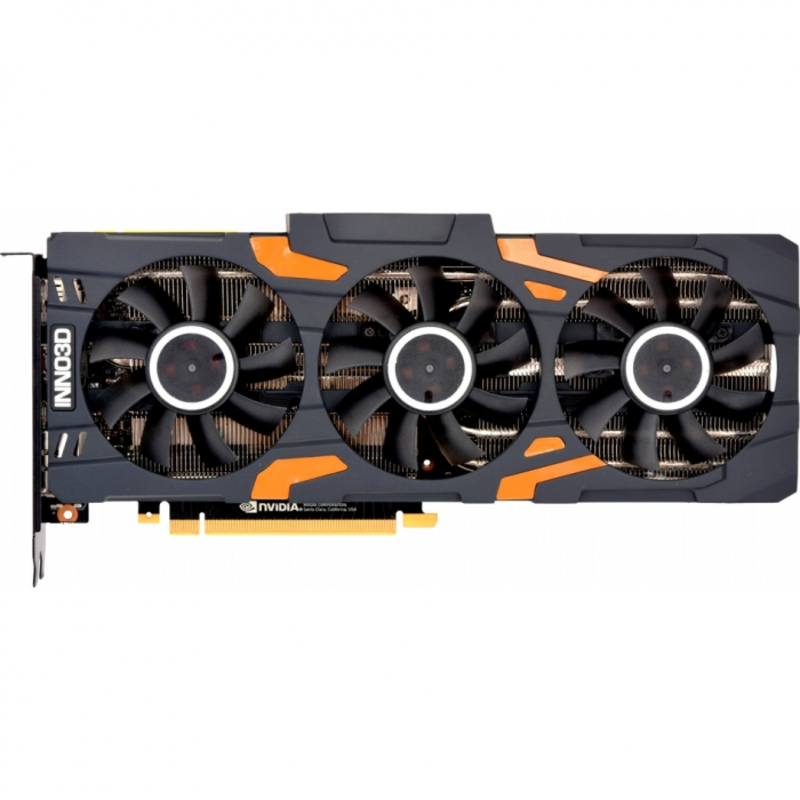 Видеокарта 8Gb PCI-E Inno3D GeForce RTX 2080 Gaming OC X3 N20803-08D6X-1180VA24 RTX2080, GDDR6, 2