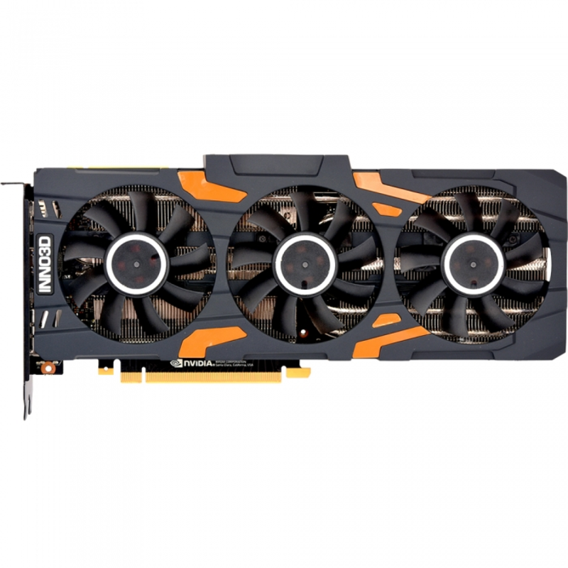 Видеокарта 8Gb PCI-E Inno3D GeForce RTX 2080 Gaming OC X3 N20803-08D6X-1180VA24 RTX2080, GDDR6, 2