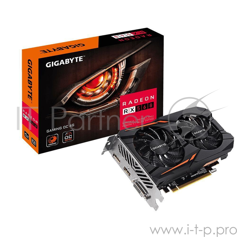 Видеокарта PCIE16 RX 560 4GB GDDR5 RX560GAMING OC-4GD V2 GIGABYTE