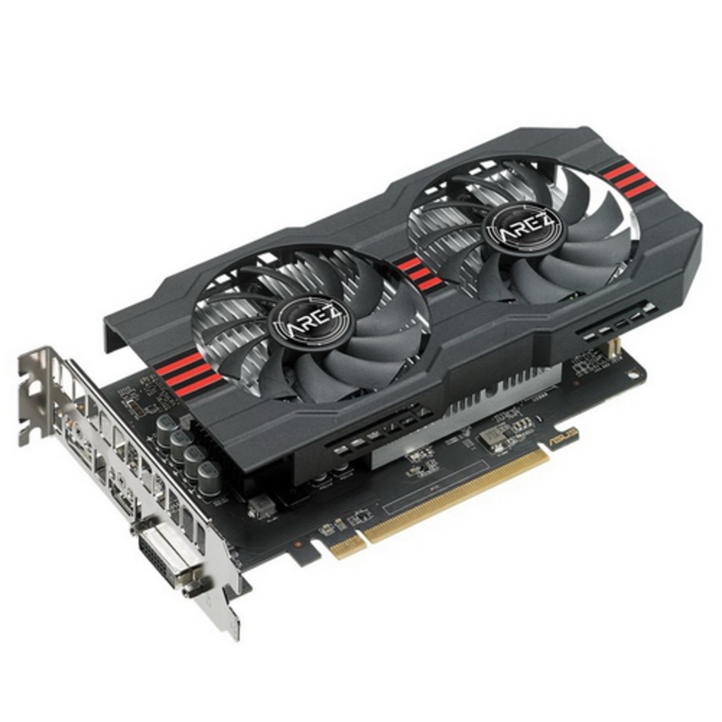 Видеокарта 4Gb PCI-E ASUS AREZ-RX560-4G-EVO RX560, GDDR5, 128 bit, DVI, HDMI, DP, Retail