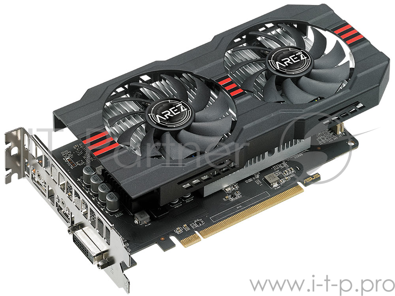 Видеокарта 4Gb PCI-E ASUS AREZ-RX560-4G-EVO RX560, GDDR5, 128 bit, DVI, HDMI, DP, Retail