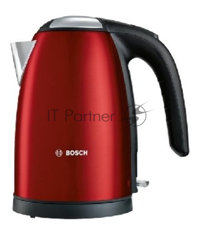 Чайник электрический Bosch TWK7804 красный (корпус: металл)