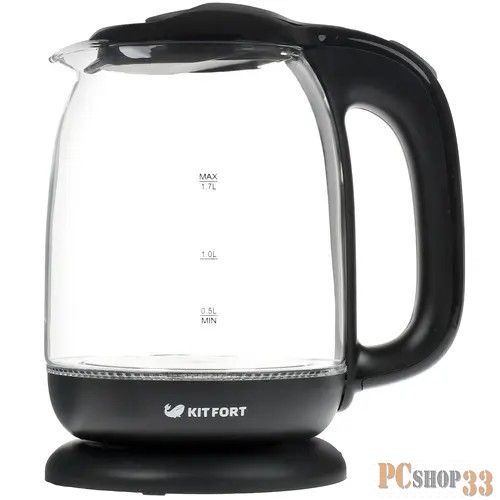 Чайник электрический Kitfort КТ-625-5 черный/серый