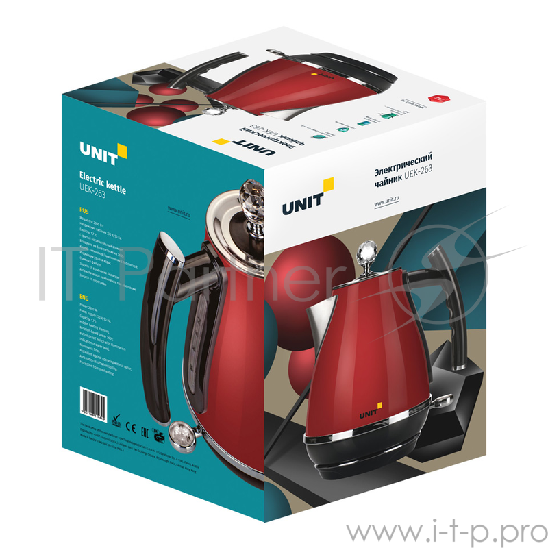 Чайник электрический UNIT UEK-263 бронзовый металлик