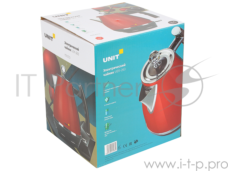 Чайник электрический UNIT UEK-263 чёрный
