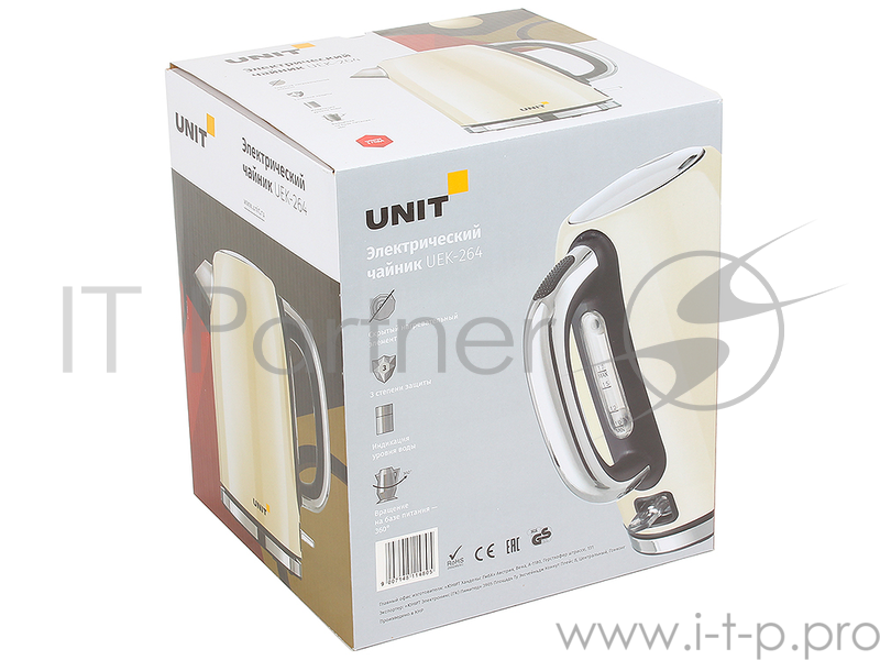 Чайник электрический UNIT UEK-264 чёрный