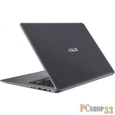 Ноутбук ASUS VivoBook S S510UN-BQ264 (Core i3 7100U-2.40ГГц, 8ГБ, 1000ГБ, GFMX150, WiFi, BT, WebCam, 15.6 1920x1080, Linux), серый