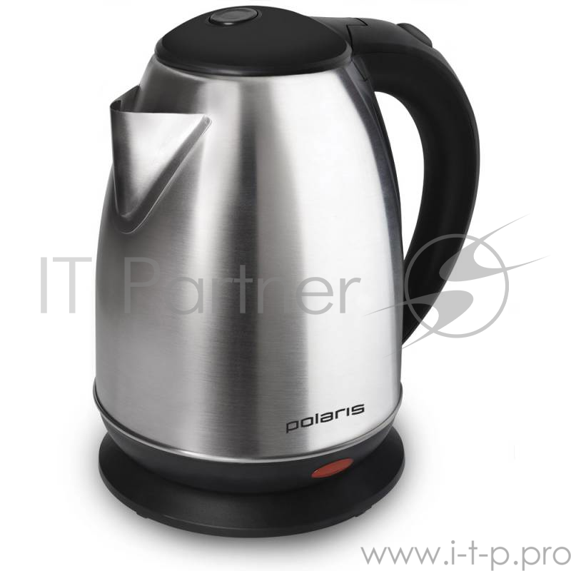 Чайник электрический Polaris PWK 1745CA 1.7л. 1800Вт серебристый матовый/черный (корпус: нержавеющая