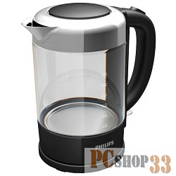 Чайник электрический Philips HD9340 1.5л. 2200Вт черный (корпус: стекло)