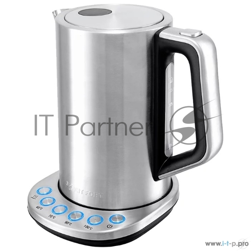 Чайник электрический Kitfort КТ-621 серебристый