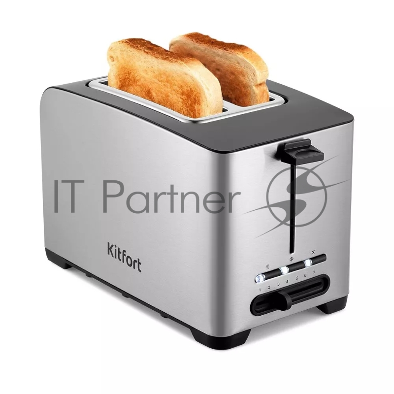 Чайник электрический Kitfort КТ-620-2 серебристый/черный