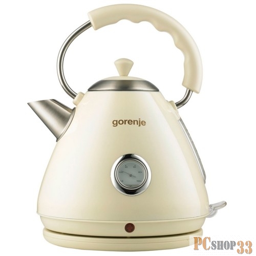 Чайник электрический Gorenje K17CLI бежевый (корпус: металл/пластик)