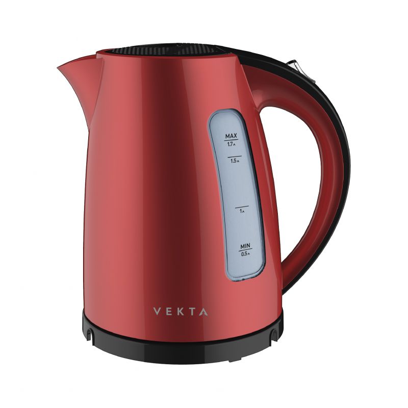 Чайник VEKTA KMP-1701 красный/черный