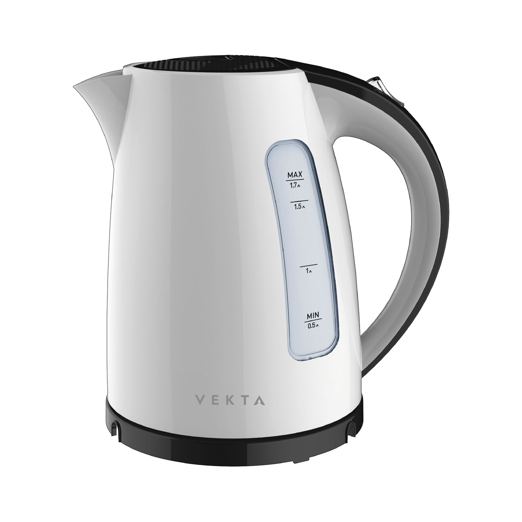 Чайник VEKTA KMP-1701 белый/черный