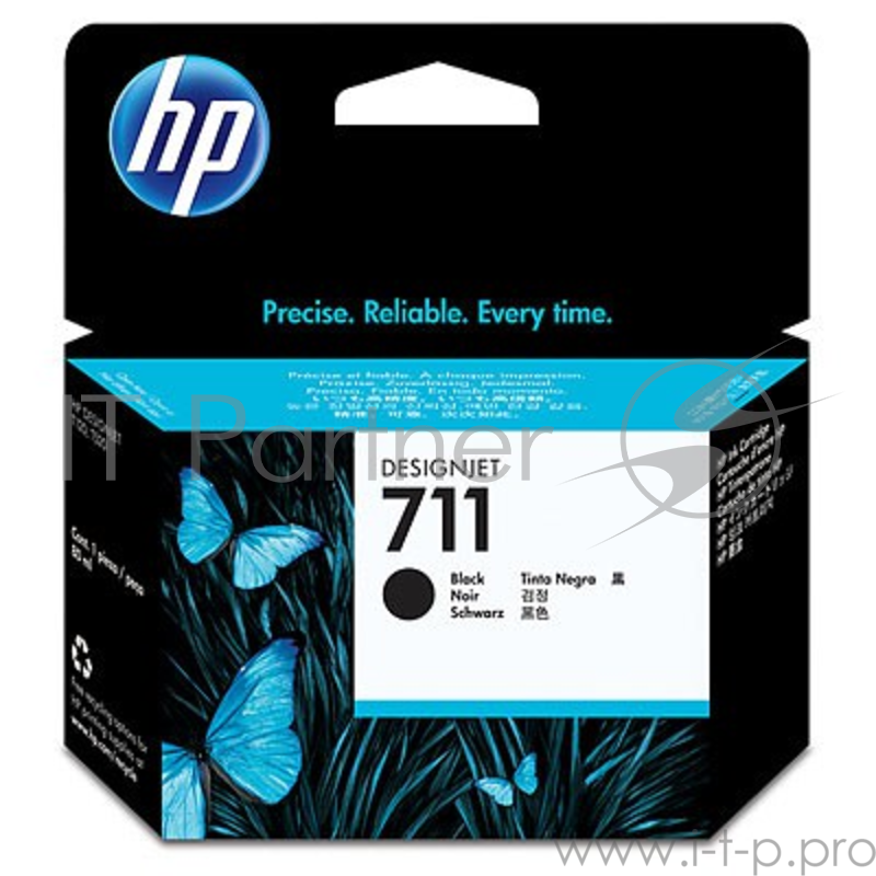 Картридж HP 711 CZ133A (черный) для DesignJet T120/520 (80мл)