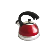 Чайник 2,5 л.(красн.с черн. ручкой), капсул. дно, силикон.ручка Tima K-23