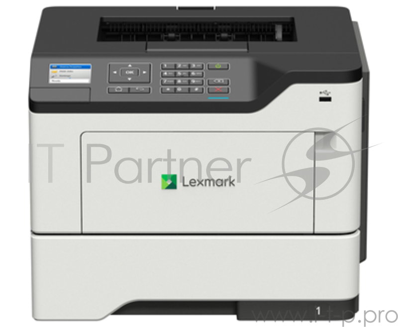 Принтер Lexmark MS621dn Лазерный A4, 1200*1200dpi, 47стр/мин, сеть, дуплекс, 512MБ
