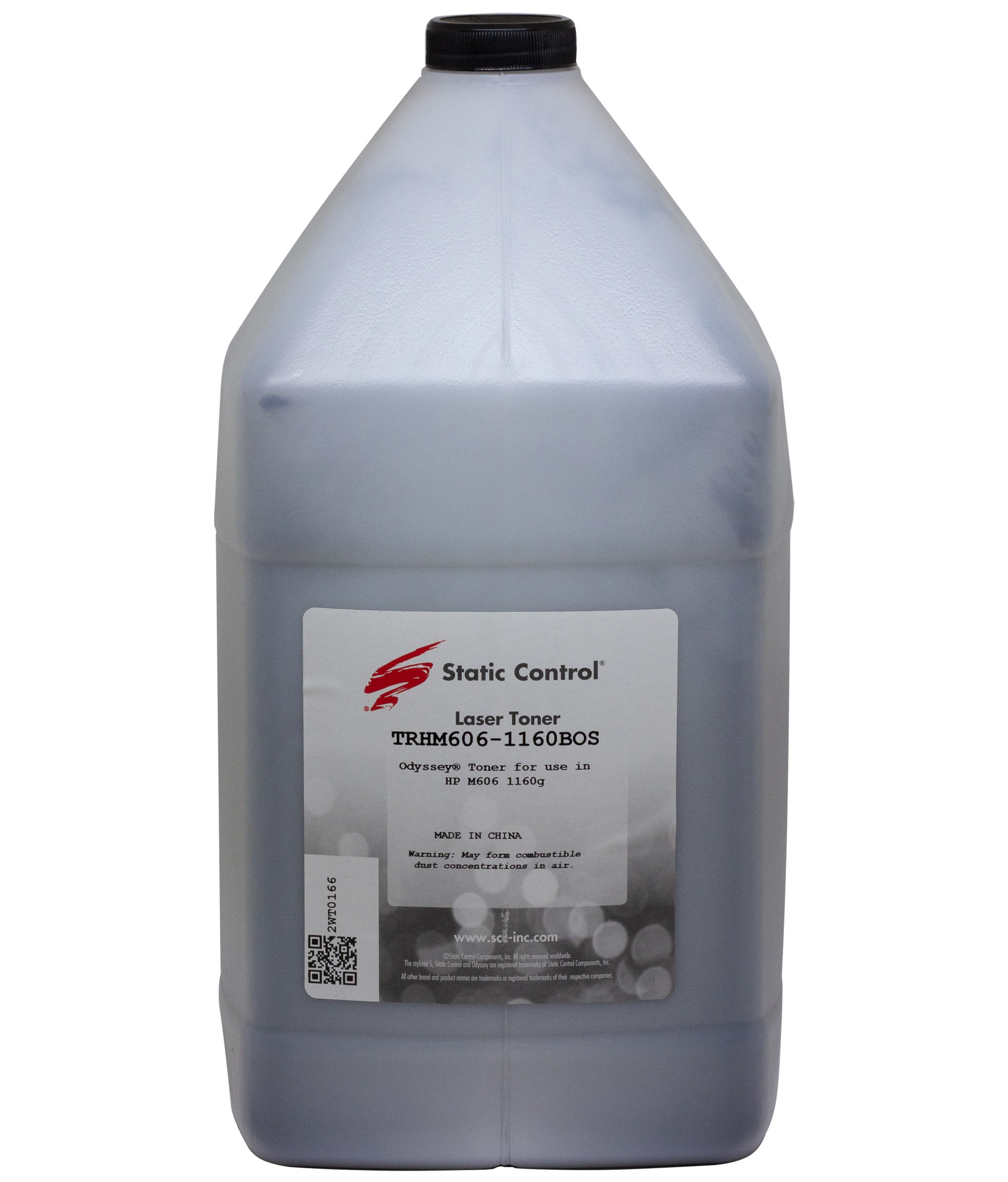 Тонер Static Control TRHM606-1160BOS черный флакон 1160гр. для принтера OKI B431