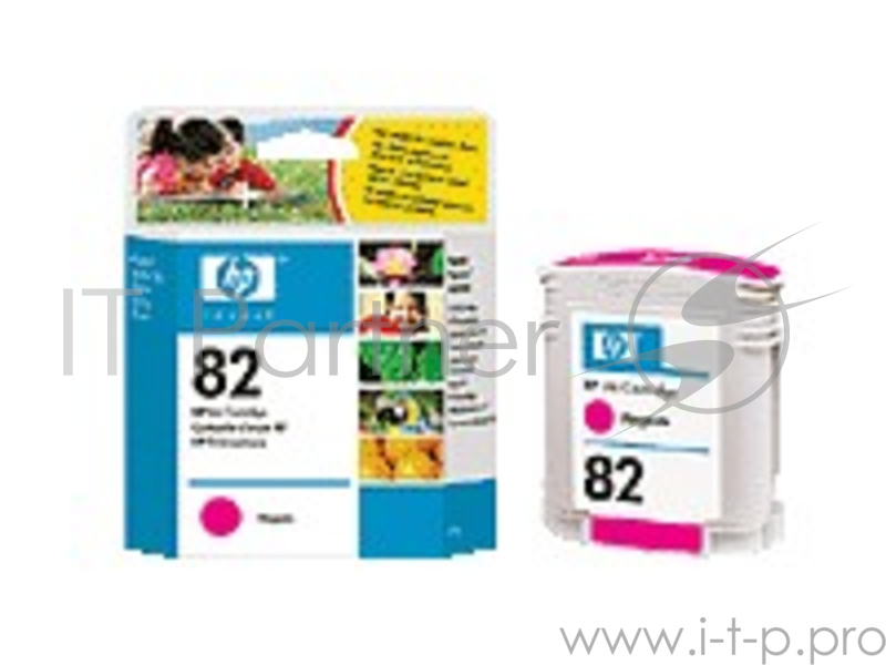 Картридж HP 82 C4912A (пурпурный) для DesignJet 500/800/815MFP/820MFP, 500plus, 800ps, DJ Copier CC800PS