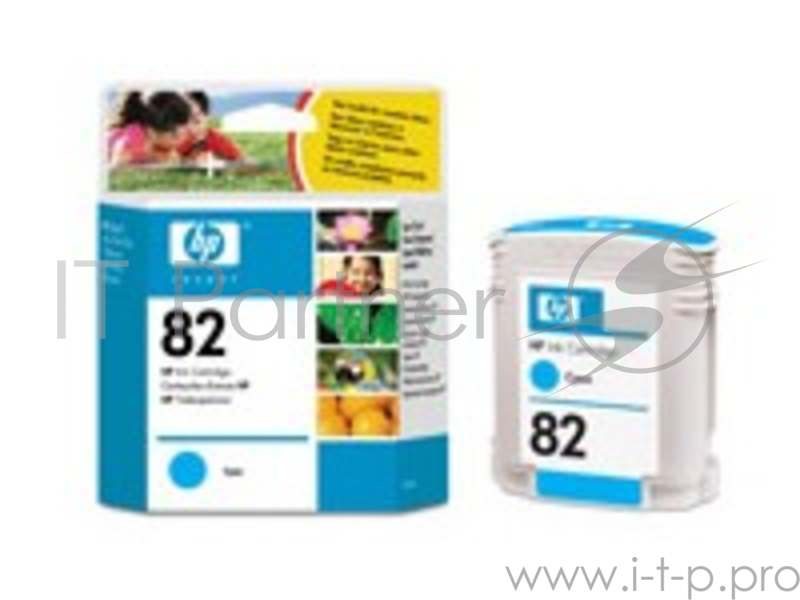 Картридж HP 82 C4911A (голубой) для DesignJet 500/800/815MFP/820MFP, 500plus, 800ps, DJ Copier CC800PS