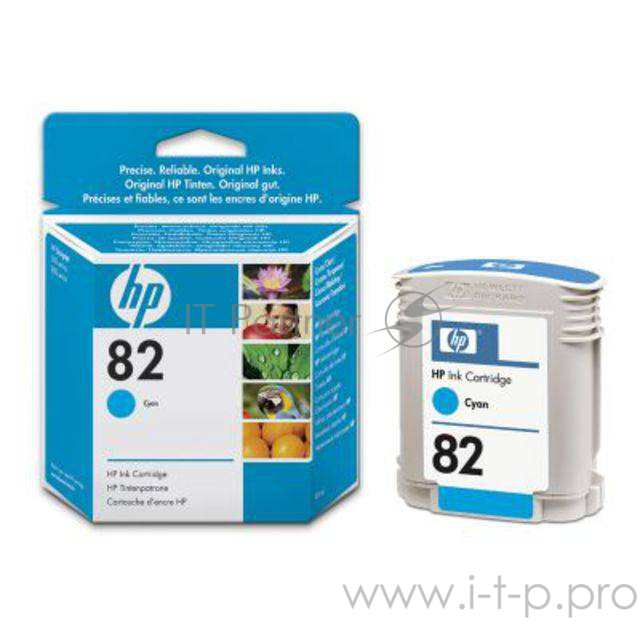 Картридж HP 82 C4911A (голубой) для DesignJet 500/800/815MFP/820MFP, 500plus, 800ps, DJ Copier CC800PS