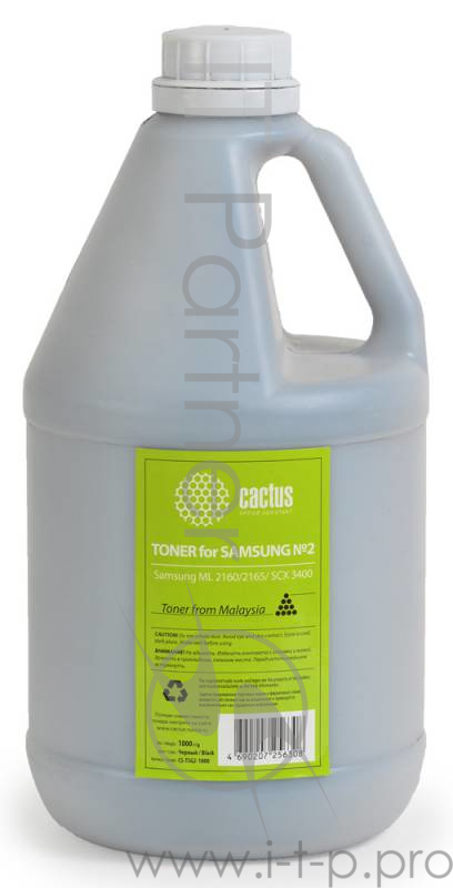 Тонер Cactus CS-TSG2-1000 черный флакон 1000гр. для принтера Samsung ML 2160/2165/SCX 3400