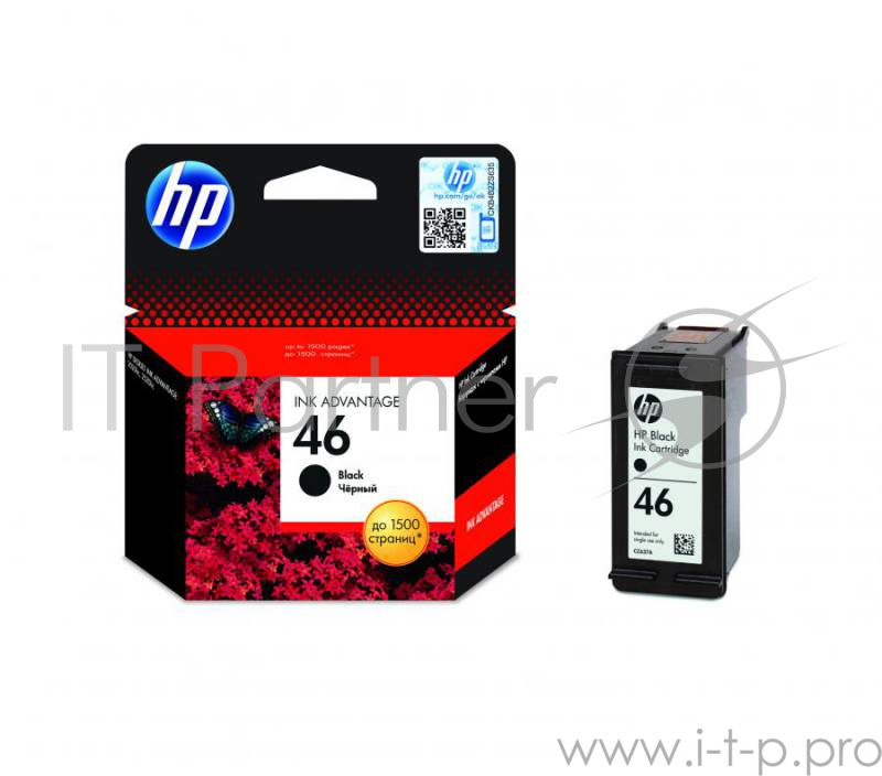 Картридж HP 46 CZ637AE (черный) для Deskjet Ink Advantage 2020hc/2520hc
